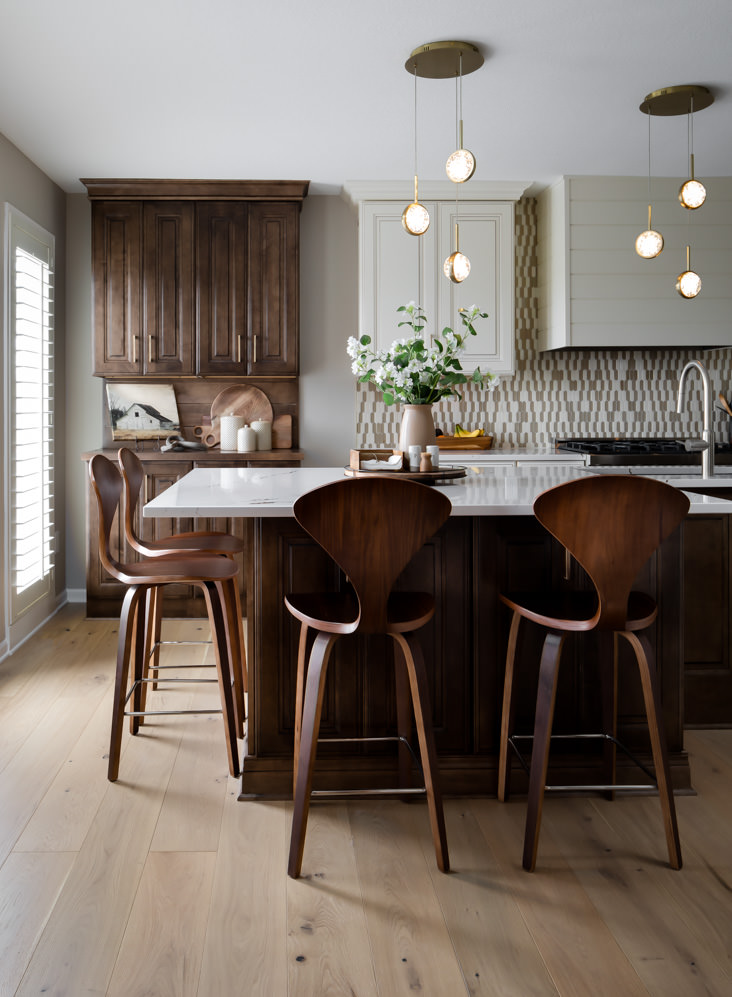 A remodeled kitchen designed with a perfect blend of family functionality